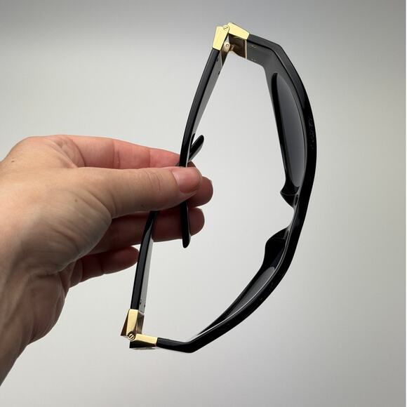 BRAND NEW Givenchy GV40073I 01A Shiny Black/Gold/Grey Unisex - Picture 12 of 13